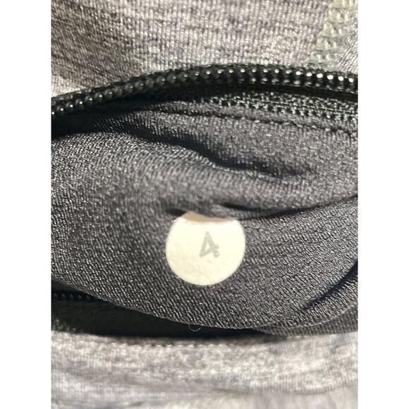 Lululemon Pace Rival Crop Leggings Heathered Ice Grey/Black 4 - Picture 6 of 7